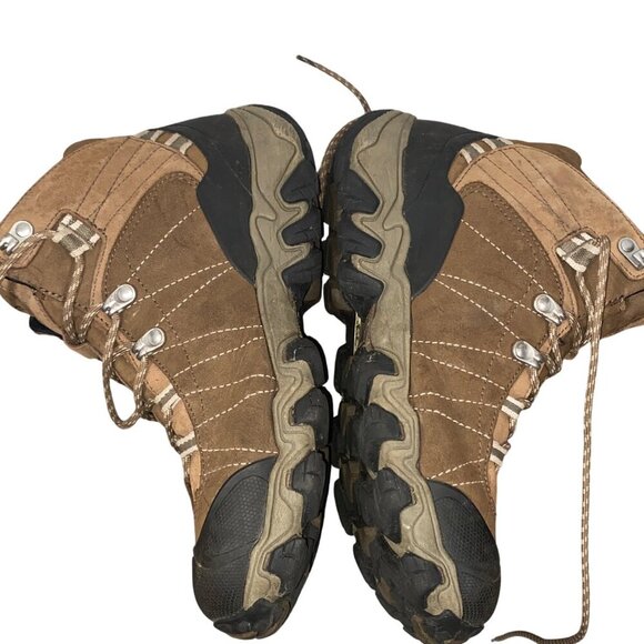 OBOZ Women's Bridger Mid Waterproof walnut hiking boots lace up outdoor active - Picture 10 of 13